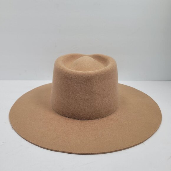 Patina Women's Tan Wool Felt Handcrafted Hat Size Small - Picture 3 of 10